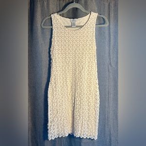 Barneys New York - White / Ivory Lace Crochet Dress - XS